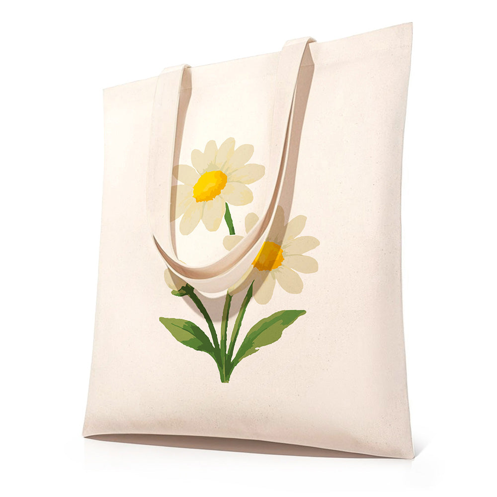 Pure Little Daisy Canvas Tote Bag Paint by Numbers