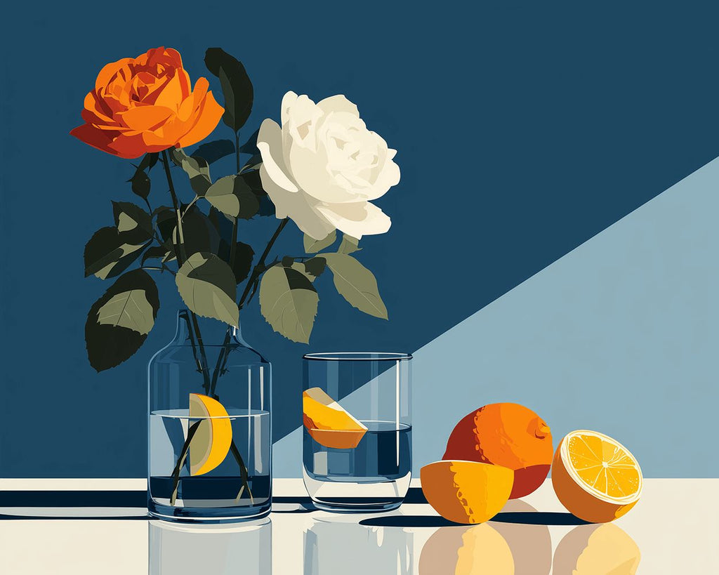 Pure Roses and Lemons Paint by Numbers