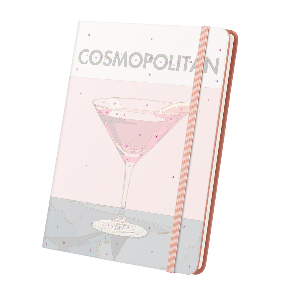 Red Cocktail Notebook Paint by Numbers