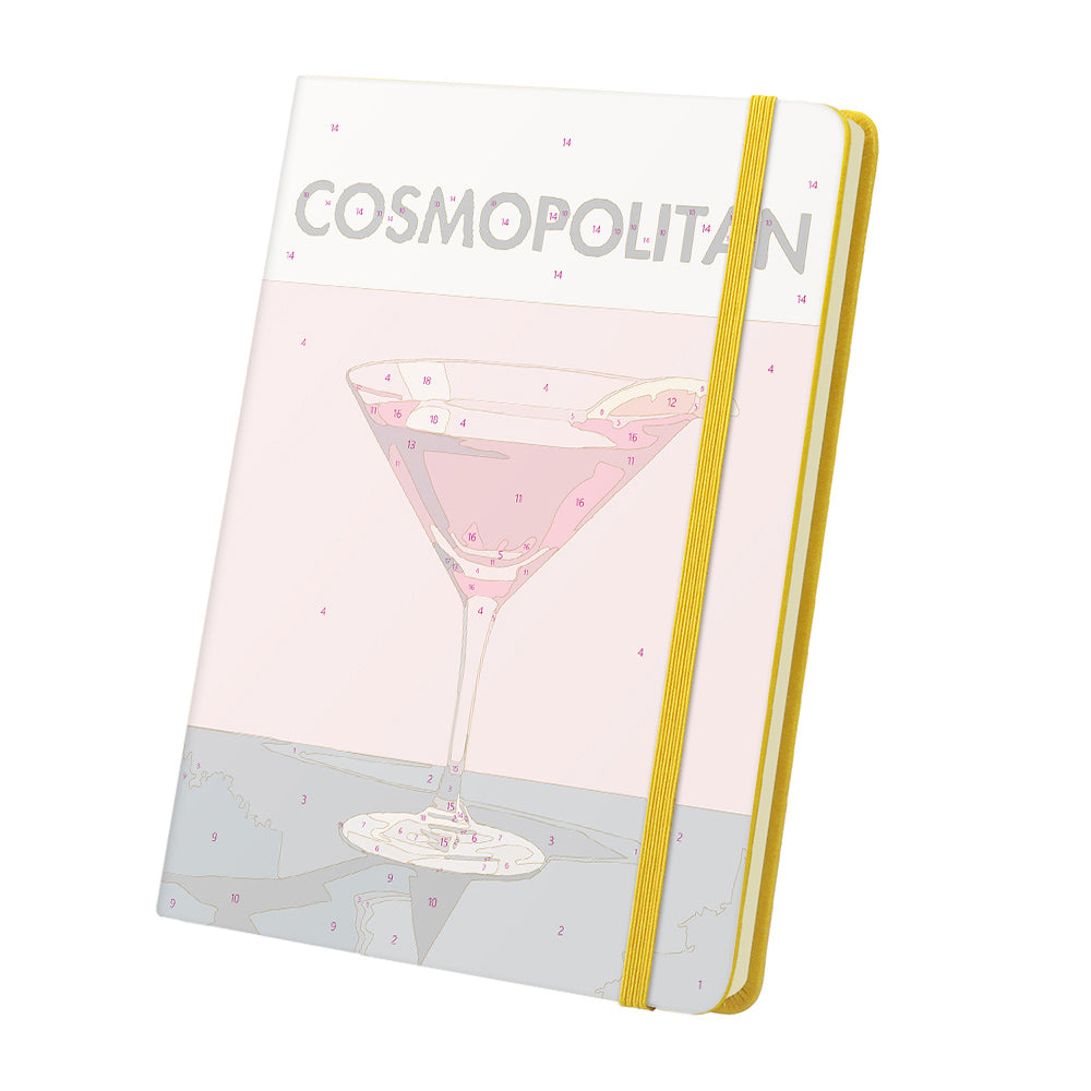 Red Cocktail Notebook Paint by Numbers