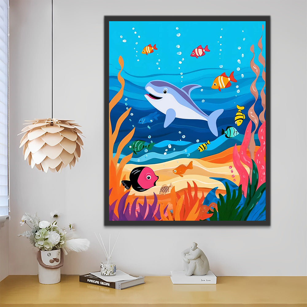 Shark and Fish Paint by Numbers for Kids