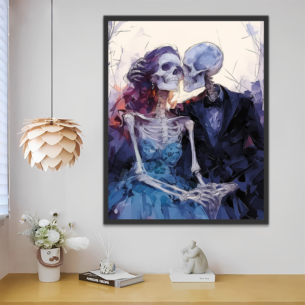 Skeleton Couple Paint by Numbers