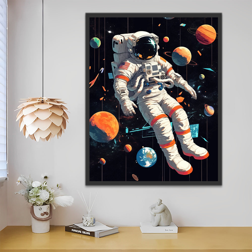 Space Astronaut Paint by Numbers