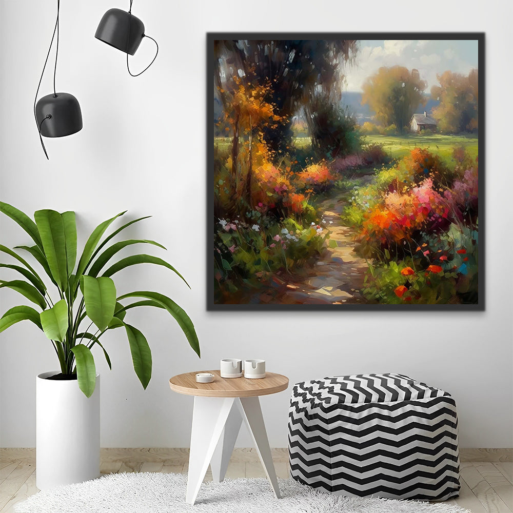 Spring Landscape Paint by Numbers