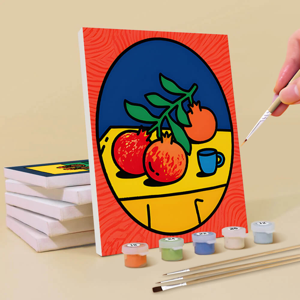 Still Life Painting 6 Pieces Mini Paint by Numbers