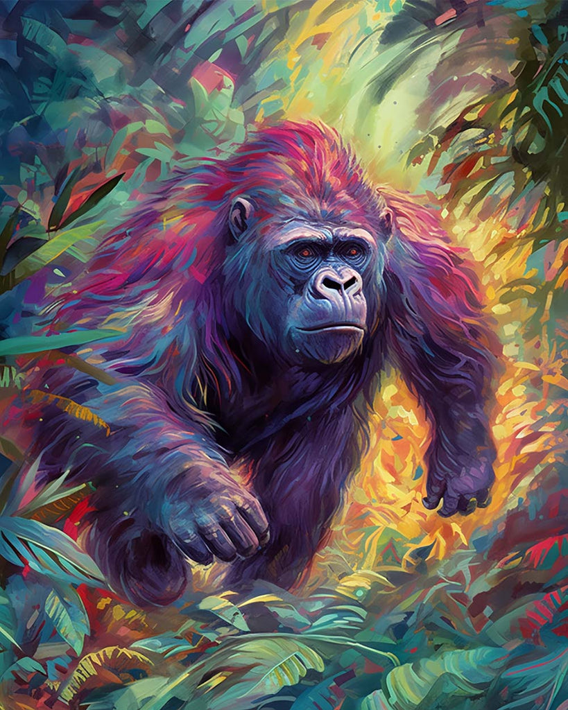 Strong Gorilla Paint by Numbers