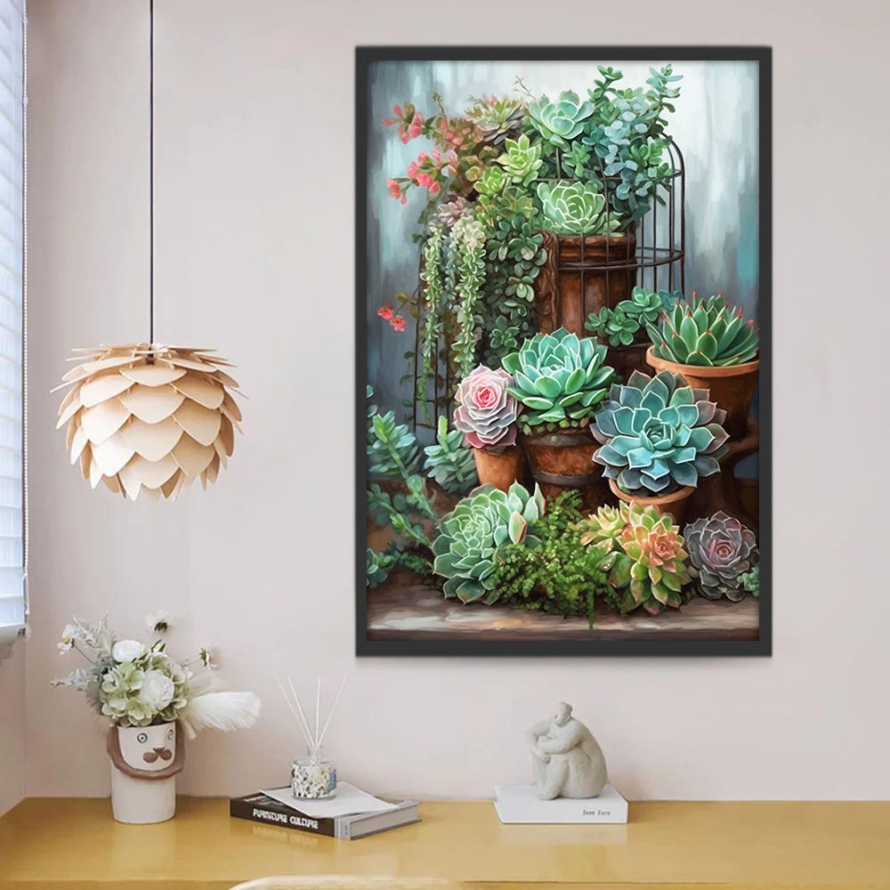 Succulent Bonsai Paint by Numbers