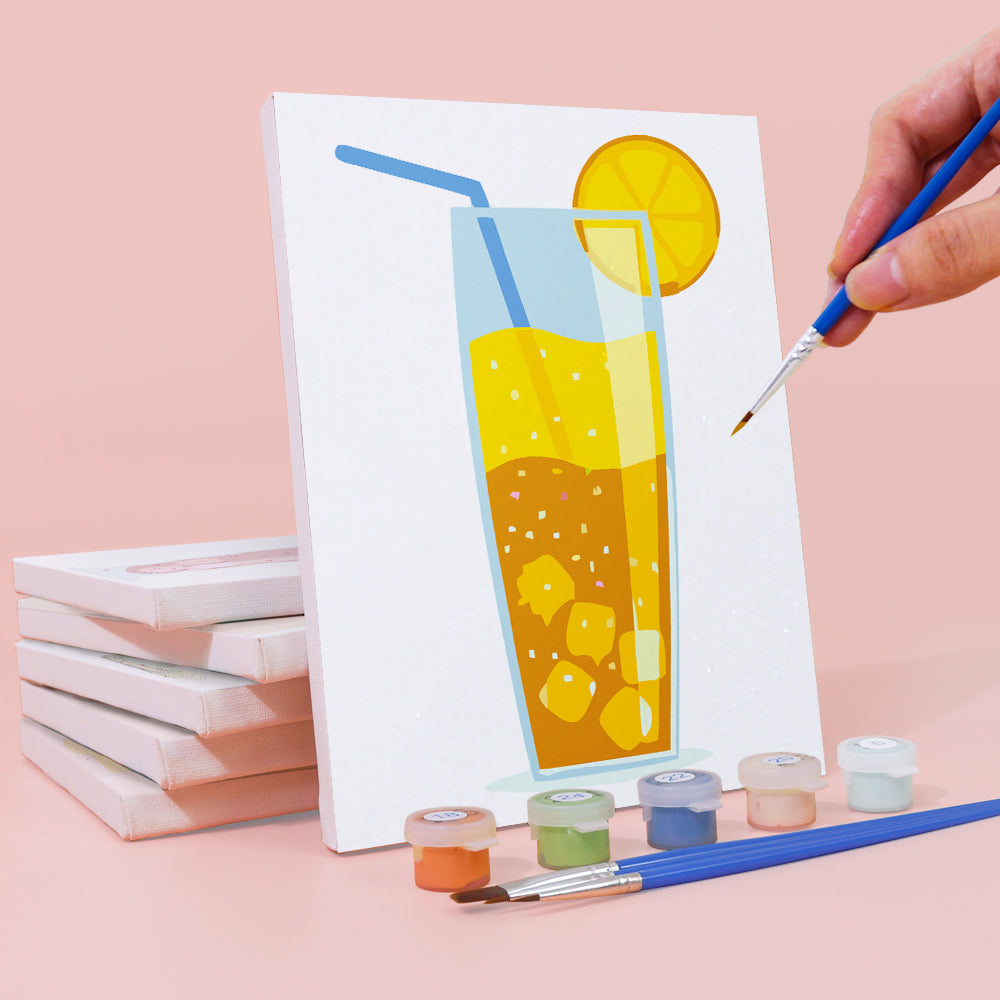 Summer Cocktail 6 Pieces Mini Paint by Numbers