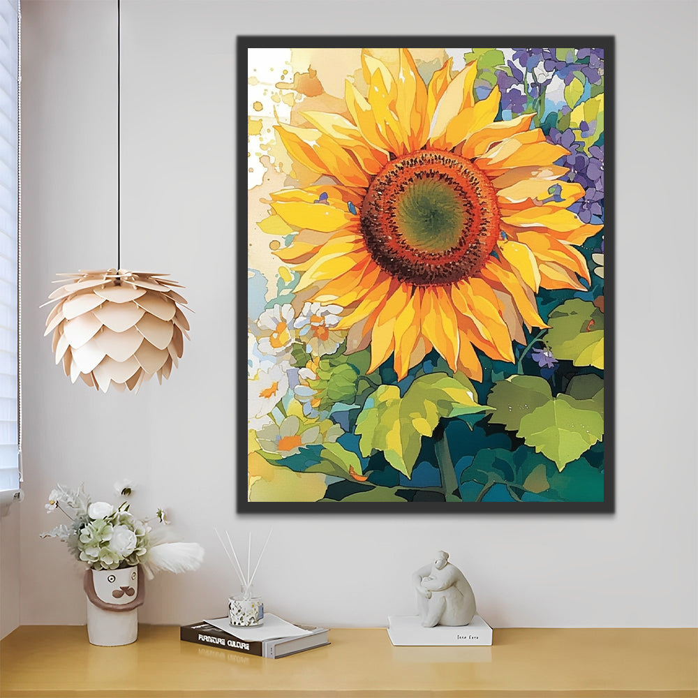 Sunflower Paint by Numbers