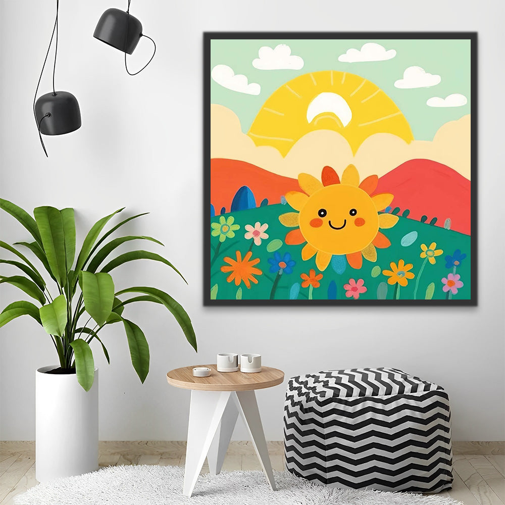 Sunflower Sunshine Paint by Numbers for Kids