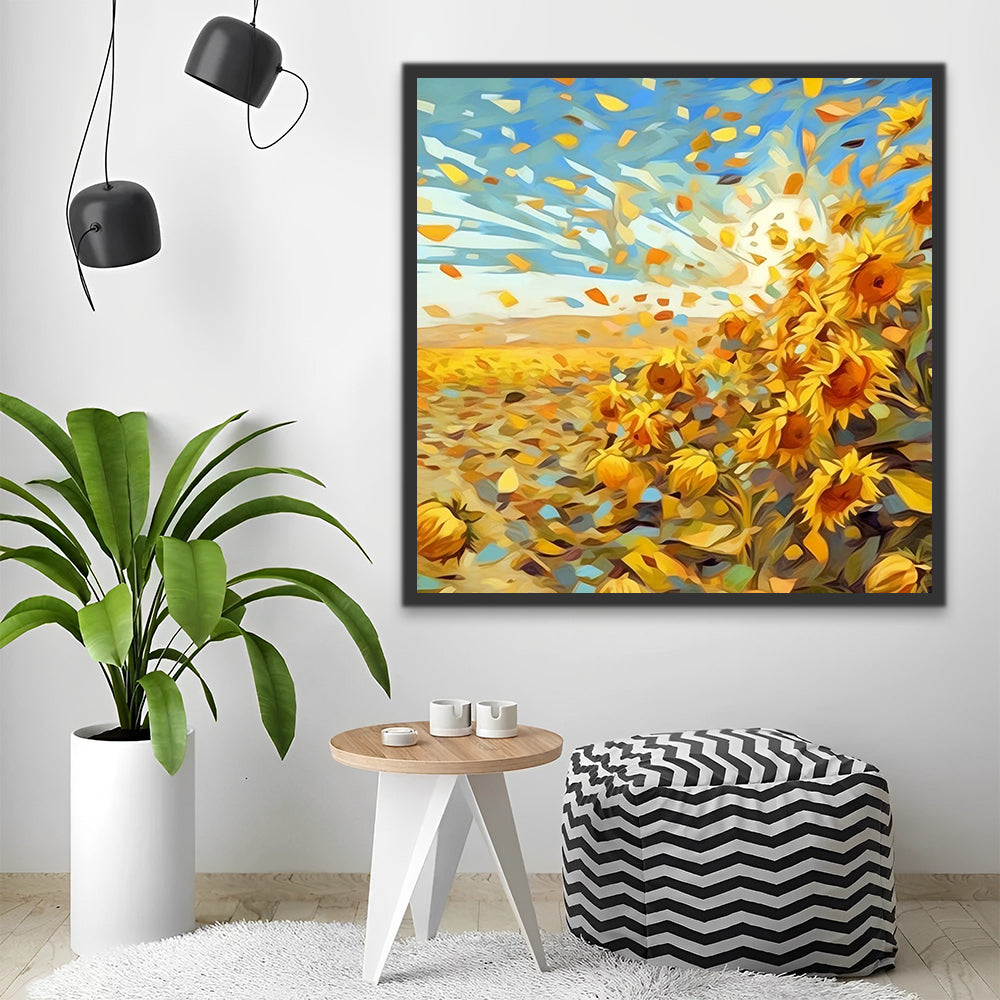 Sunflowers Paint by Numbers