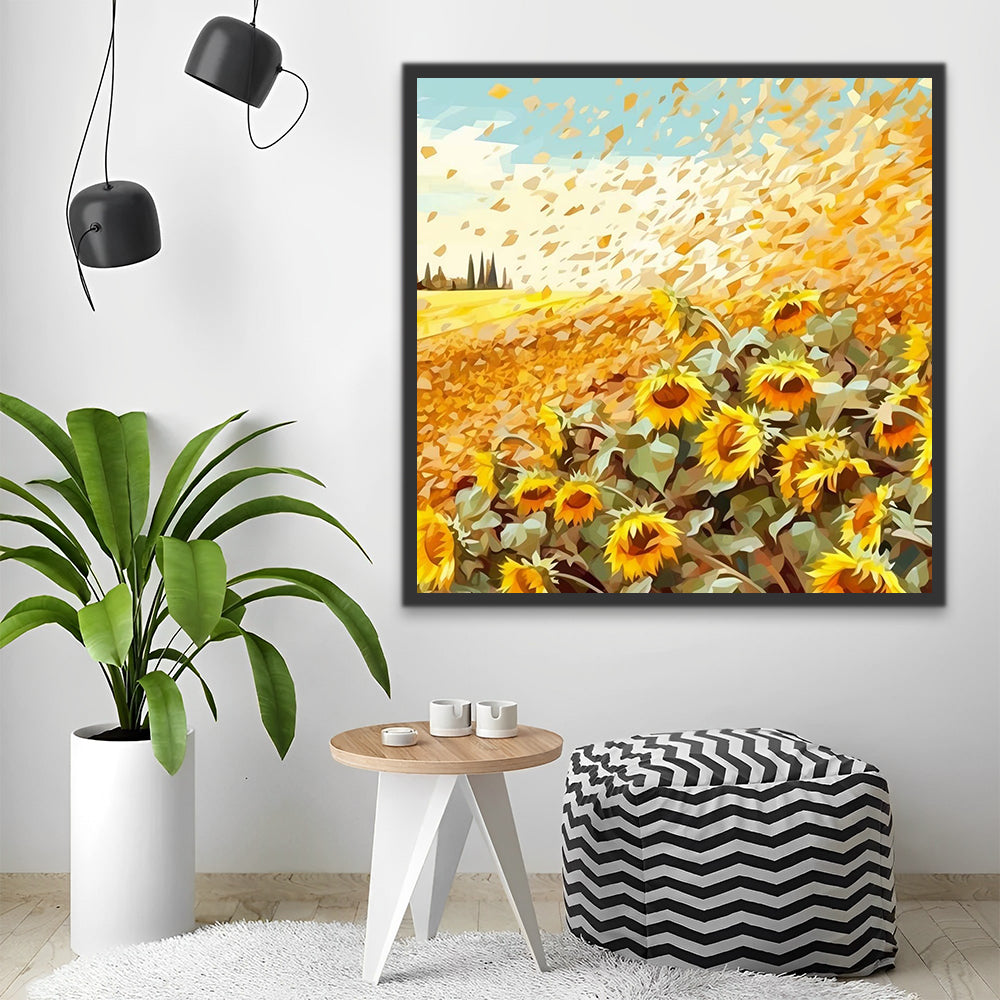 Sunflowers Paint by Numbers