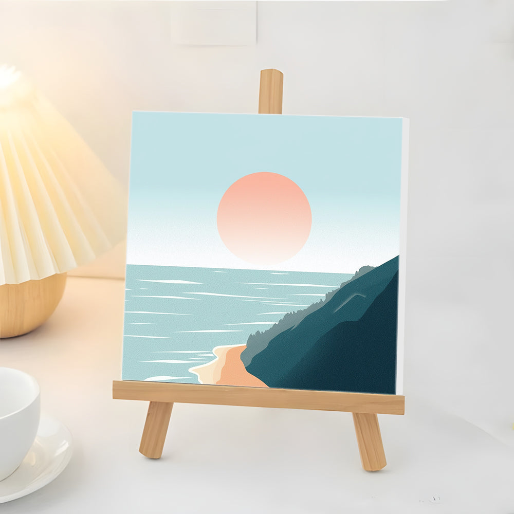 Sunrise at Sea Mini Paint by Numbers