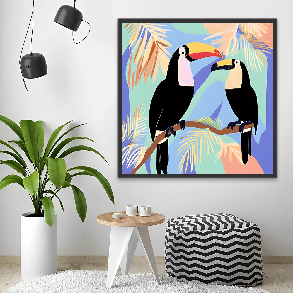 Toucan Couple Paint by Numbers