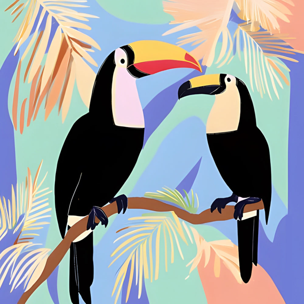 Toucan Couple Paint by Numbers