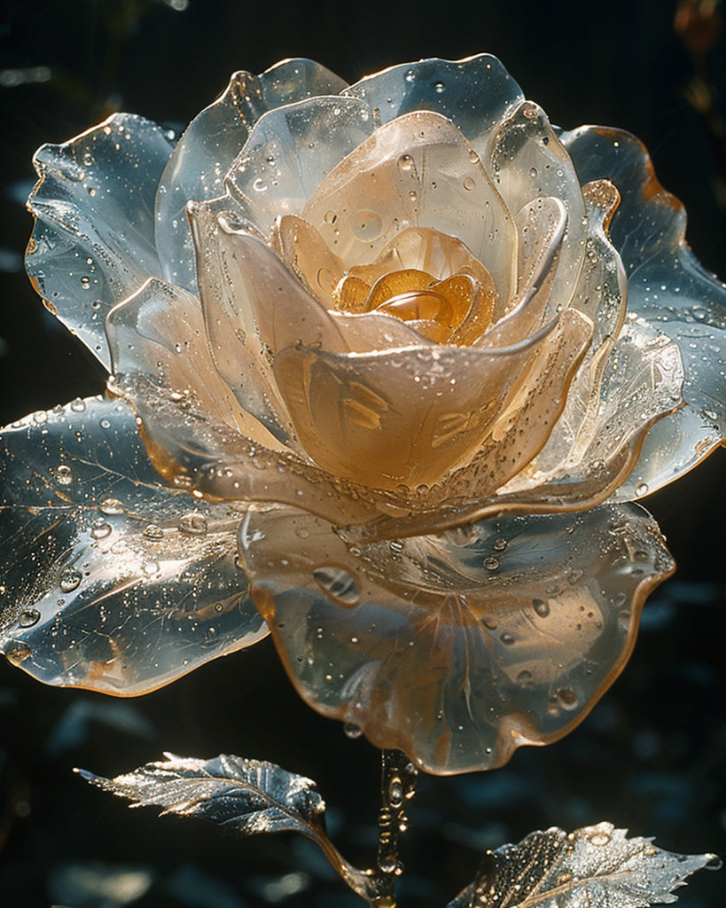 Transparent Crystal Flower Paint by Numbers