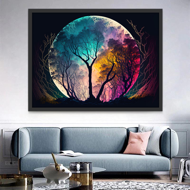 Tree in Crystal Ball Paint by Numbers