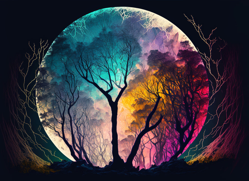 Tree in Crystal Ball Paint by Numbers