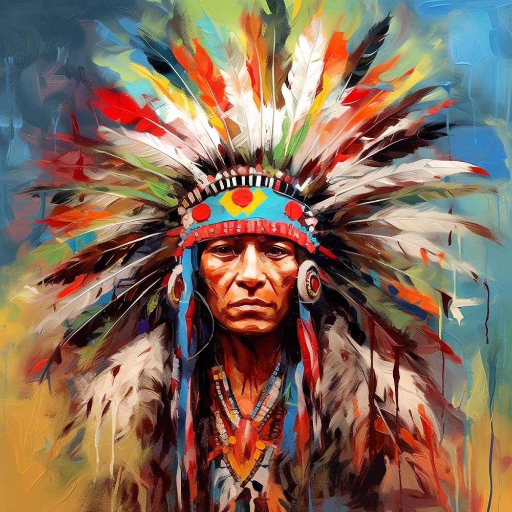 Tribal Leader Paint by Numbers