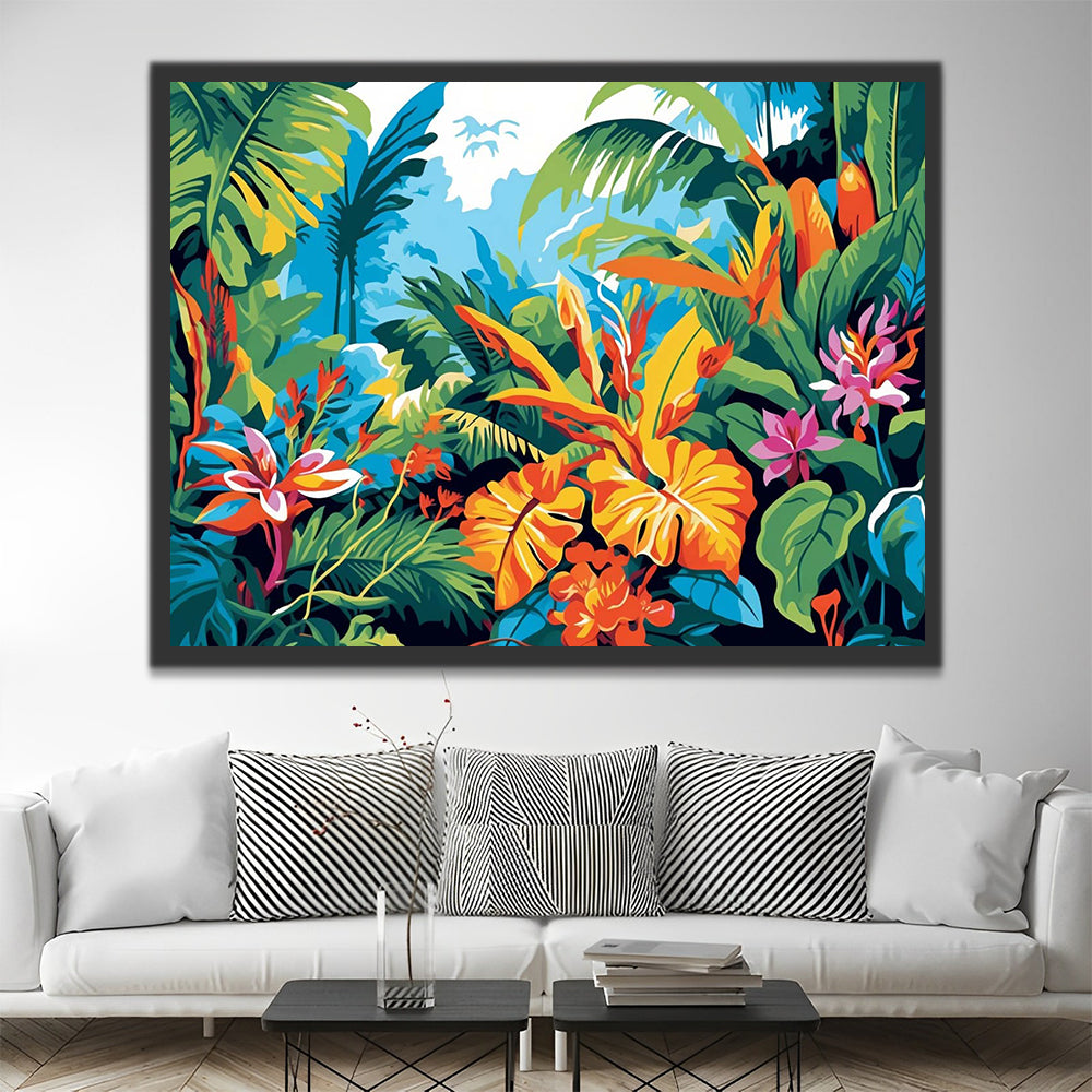 Tropical Plants Paint by Numbers