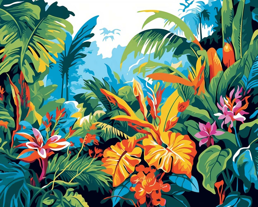 Tropical Plants Paint by Numbers