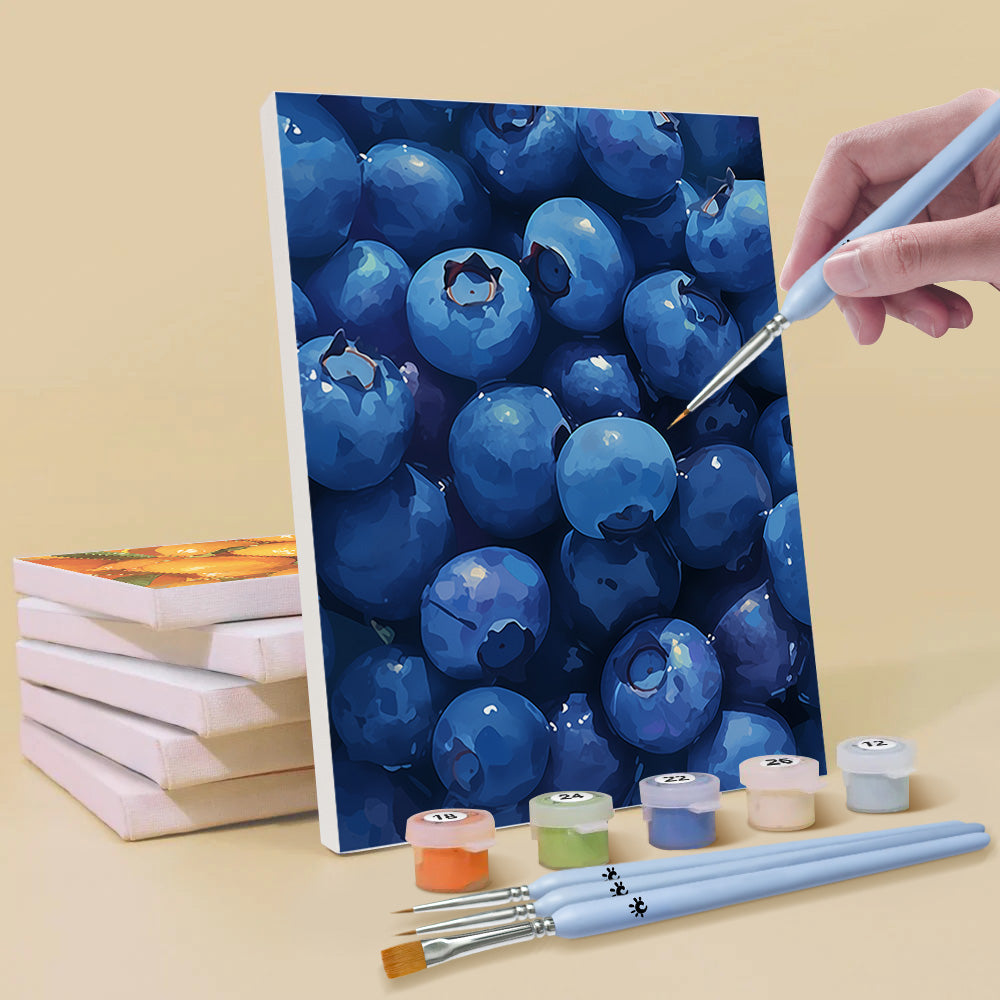 Various Fresh Fruits 6 Pieces Mini Paint by Numbers