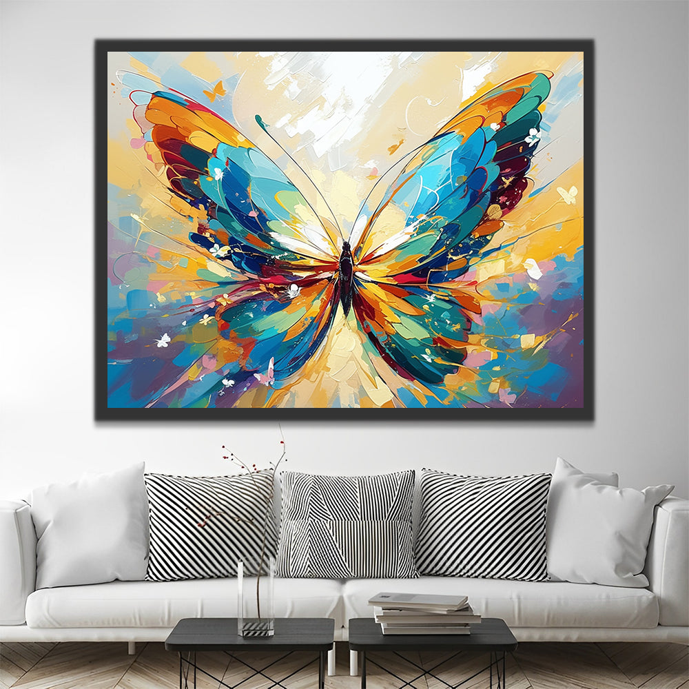 Watercolor Butterfly Paint by Numbers