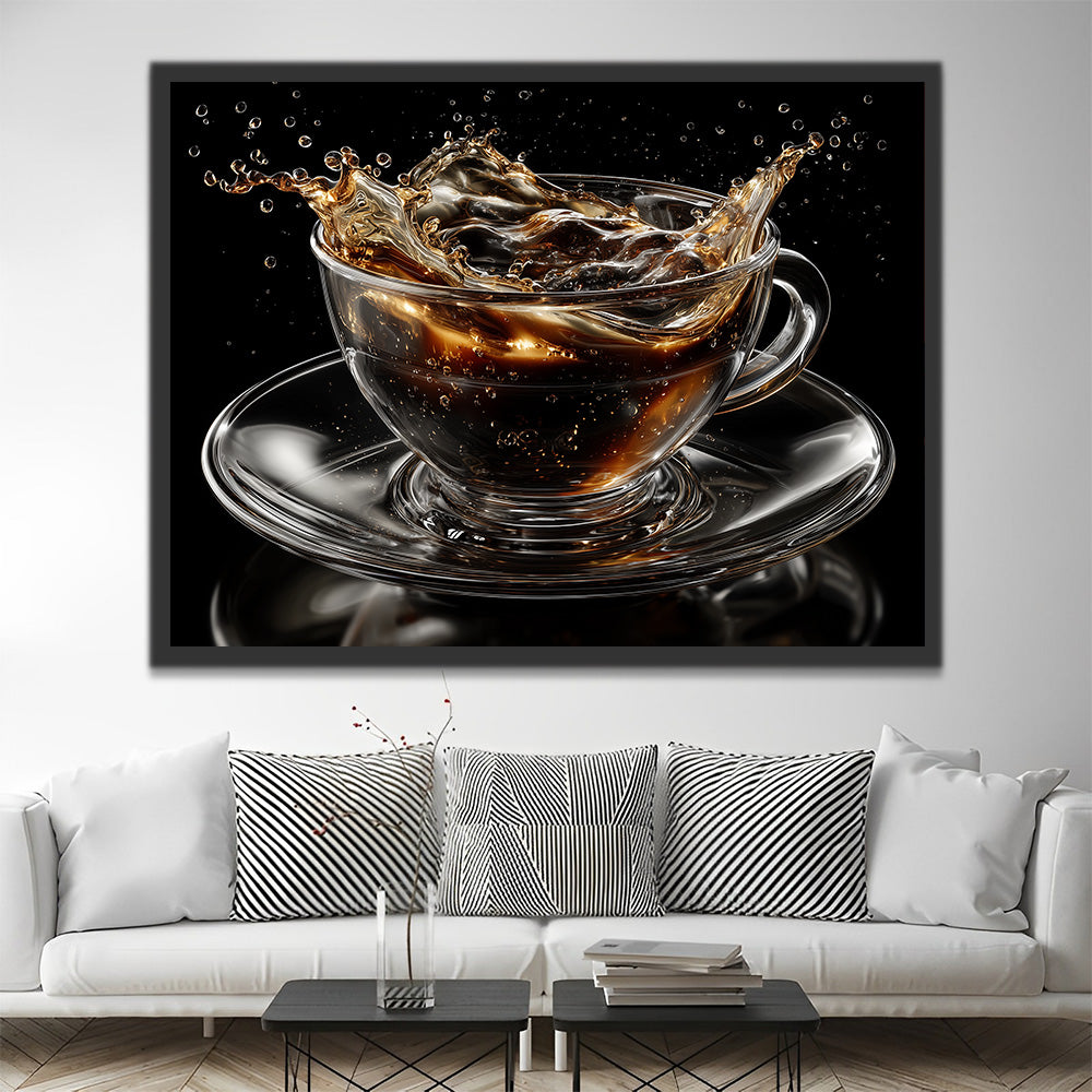 Wine in Glass Bowl Paint by Numbers