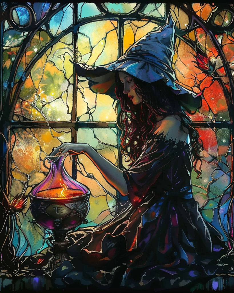 Witch and Magic Paint by Numbers