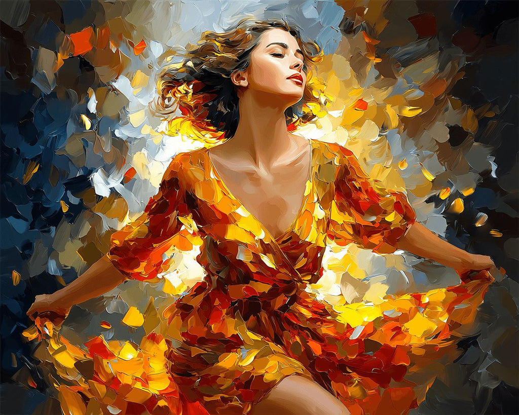 Woman Intoxicated by Dance Paint by Numbers