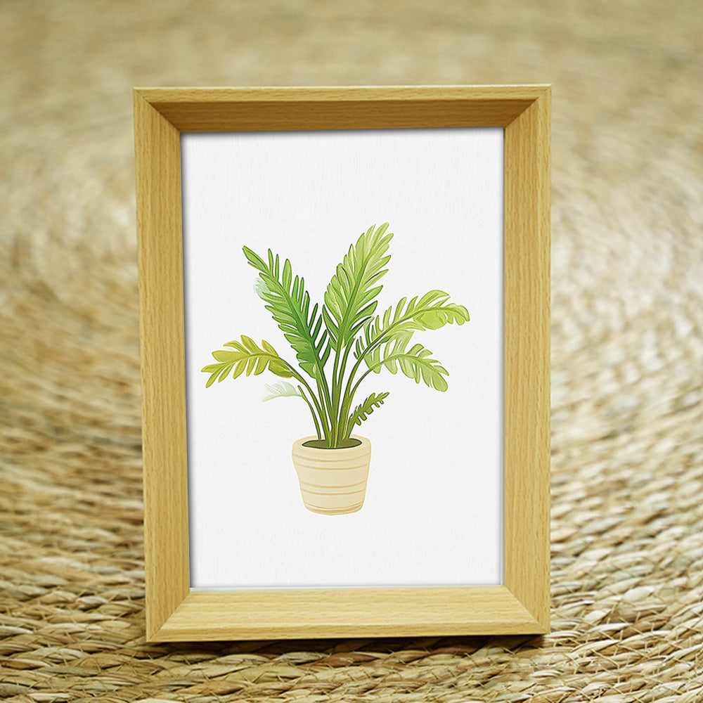 Wood-Colored Photo Frame for Mini Paint by Numbers