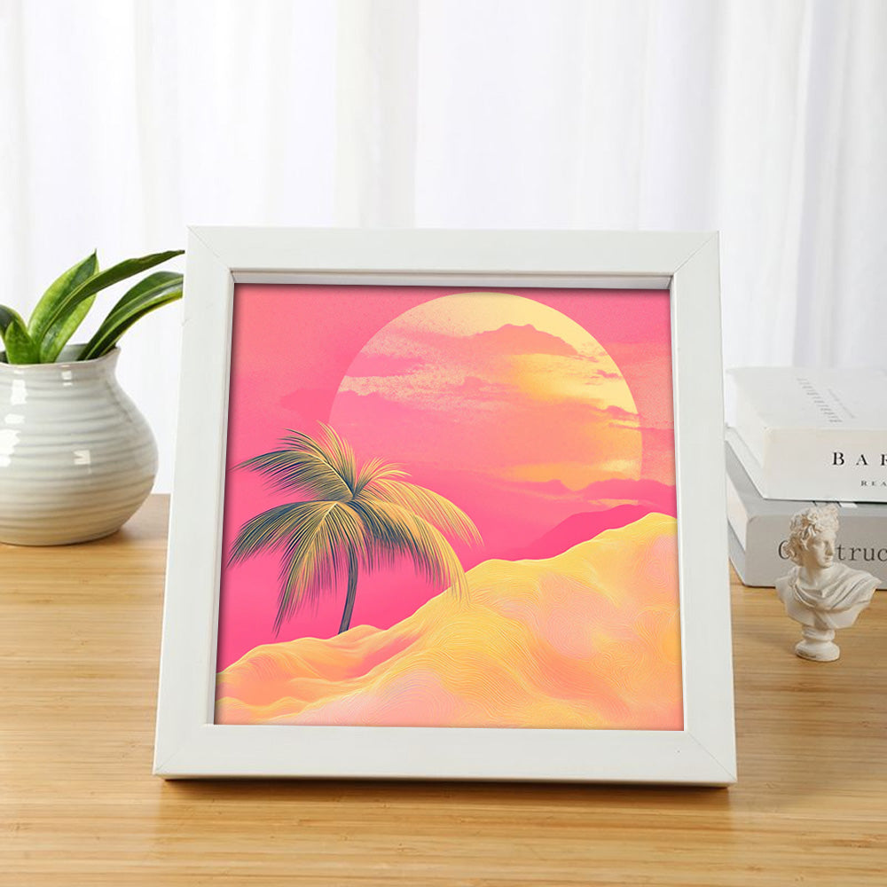 Wooden Photo Frame for Mini Paint by Numbers