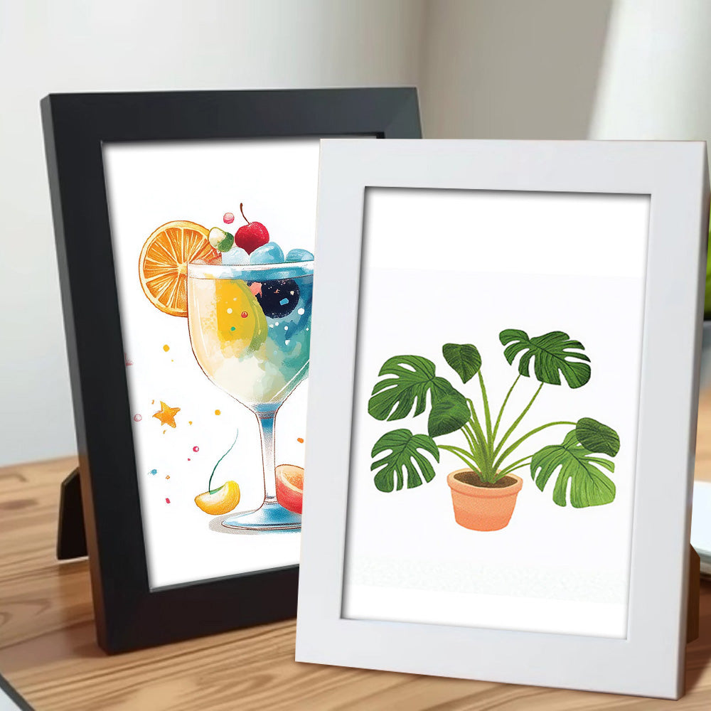 Wooden Photo Frame for Mini Paint by Numbers