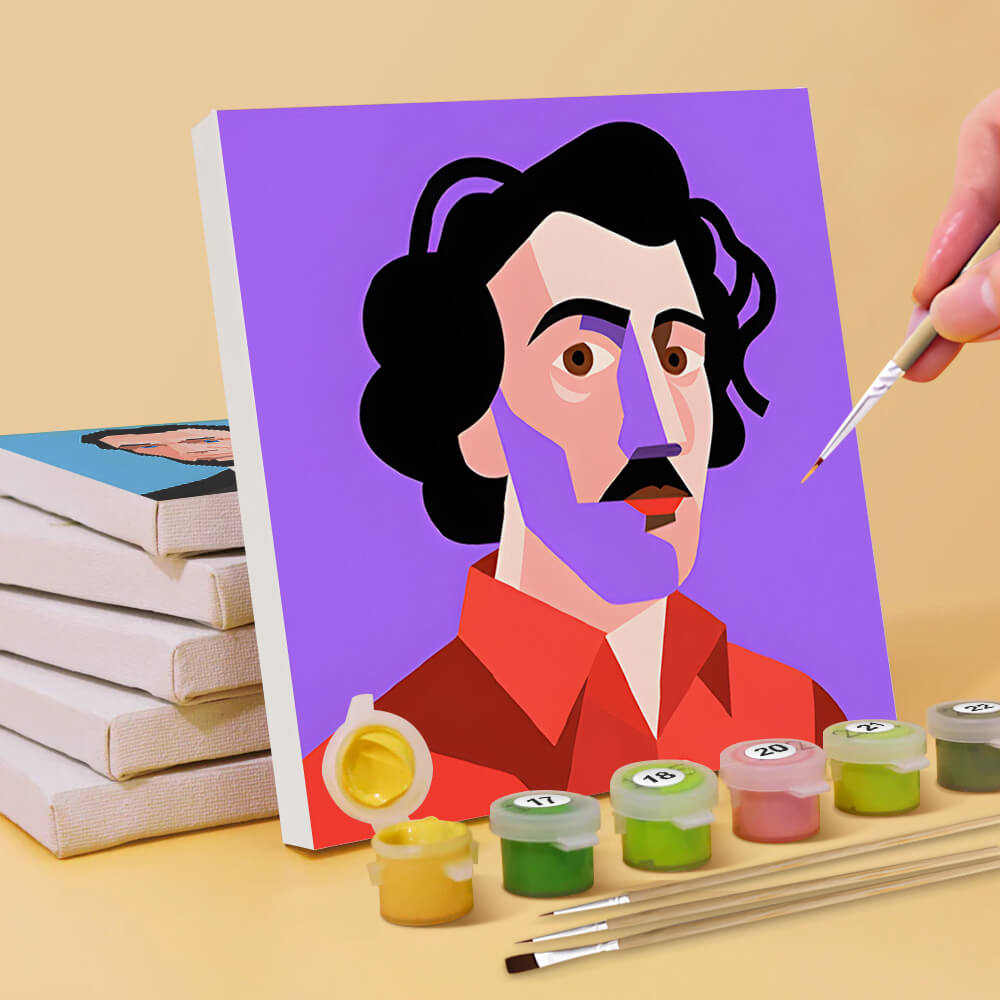 World Celebrities 6 Pieces Mini Paint by Numbers