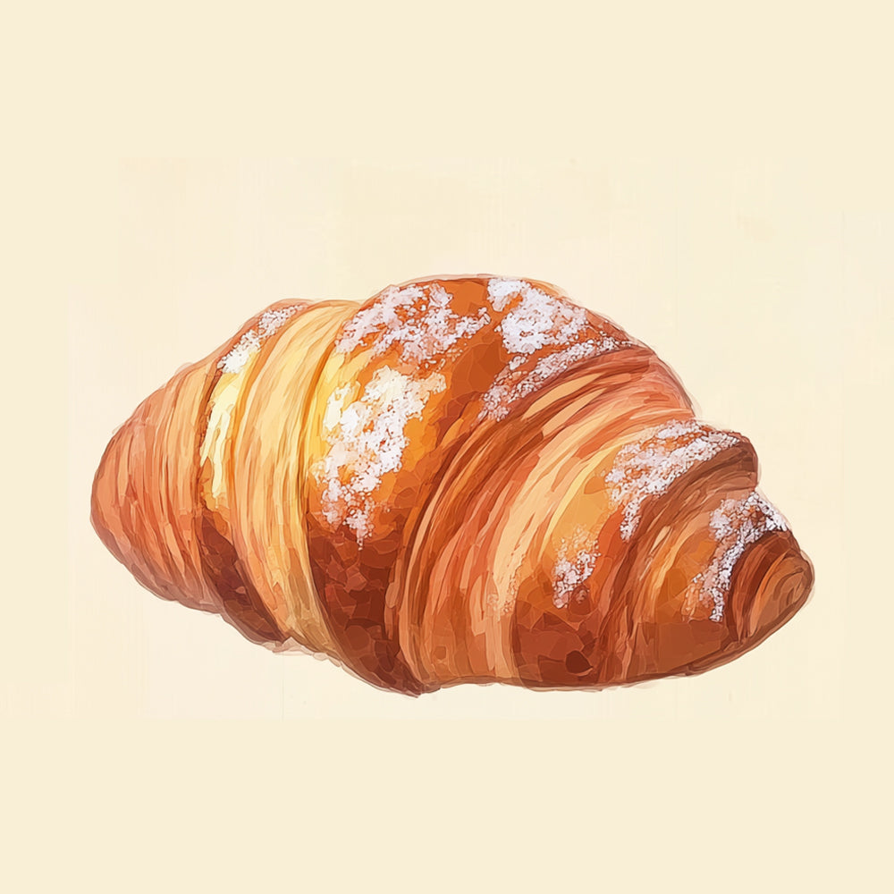 Yummy Croissant Mini Paint by Numbers