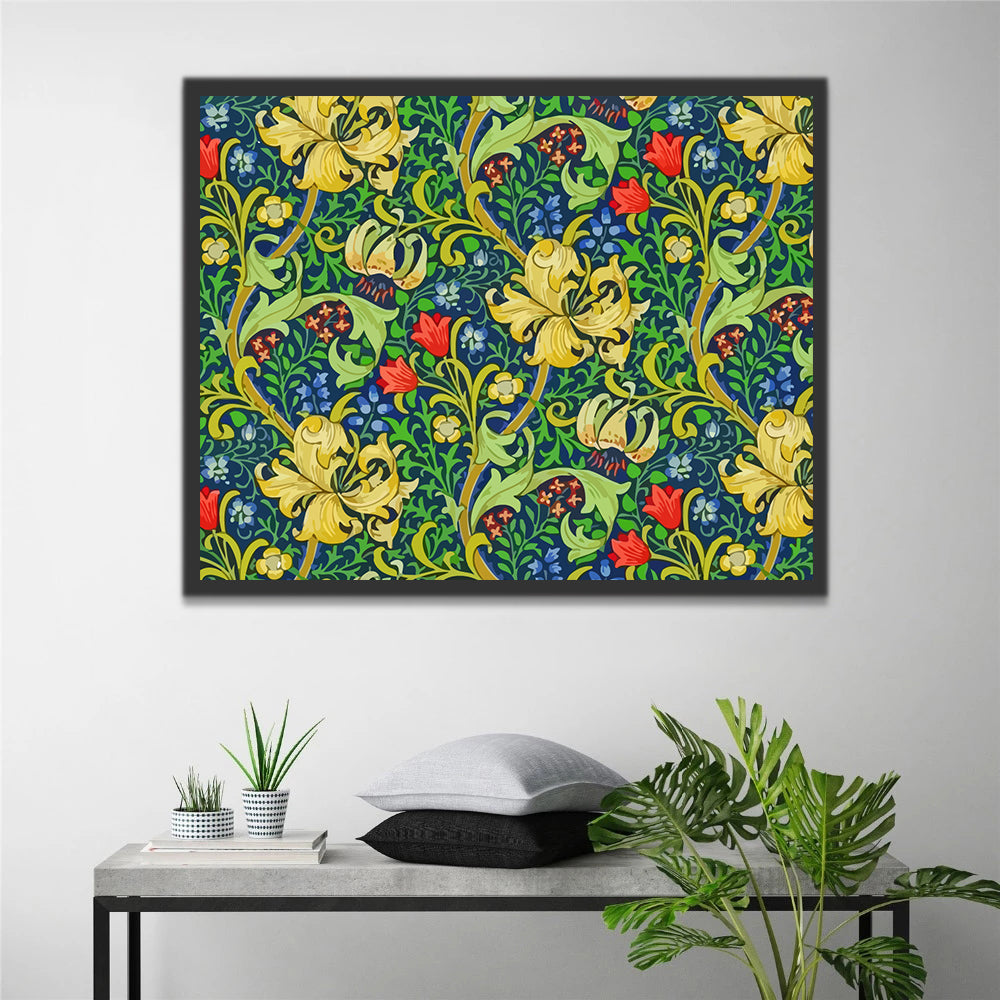 Abstract Flowers Paint by Numbers