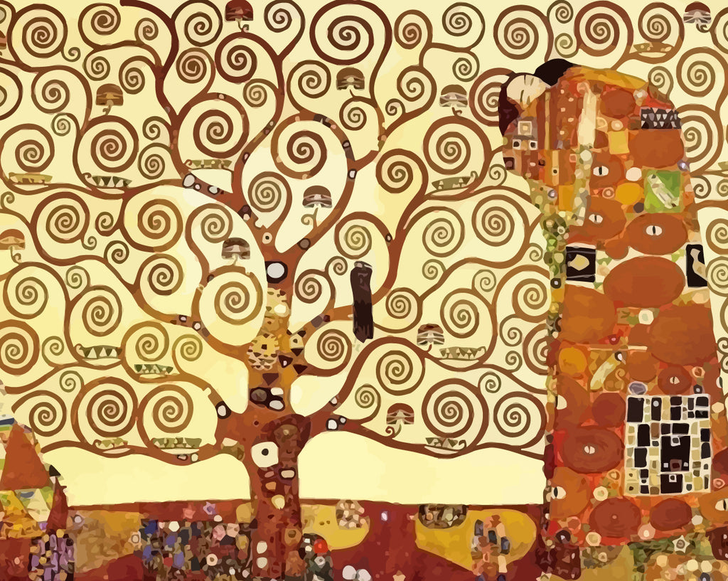 Abstract Tree of Life Paint by Numbers