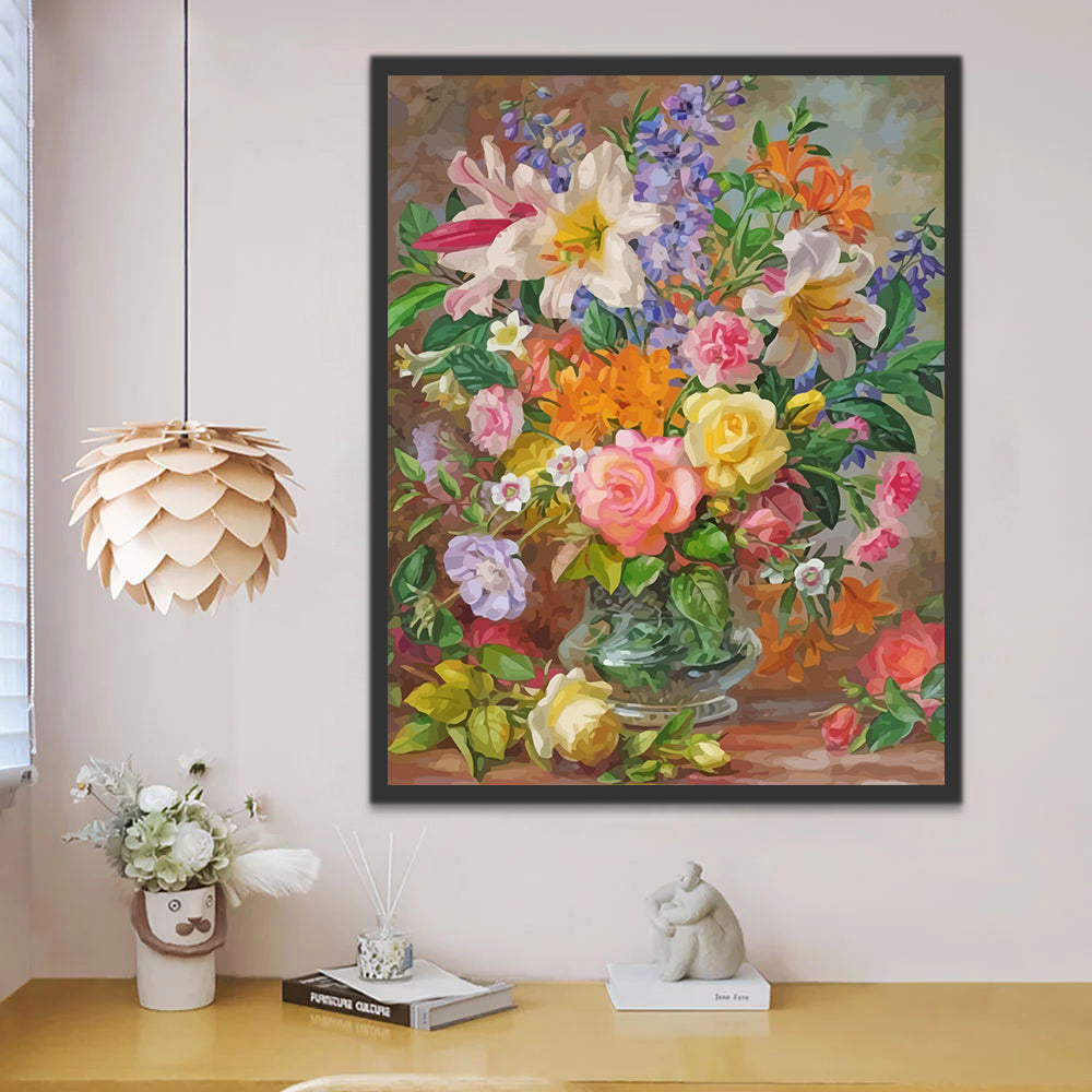 Beautiful Flowers Paint by Numbers