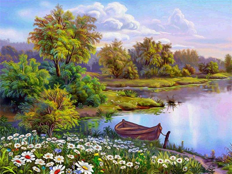 Beautiful Landscape Paint by Numbers