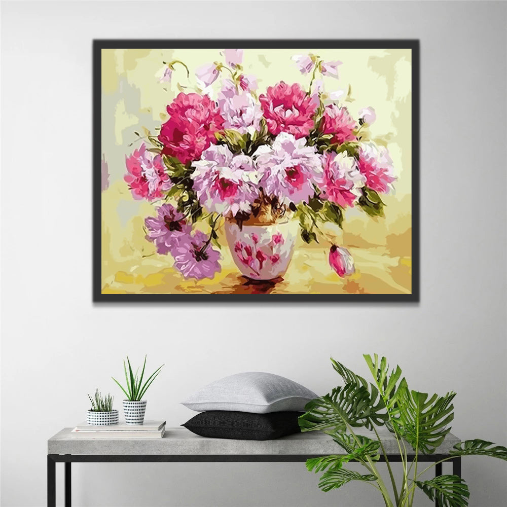 Beautiful Peonies Paint by Numbers