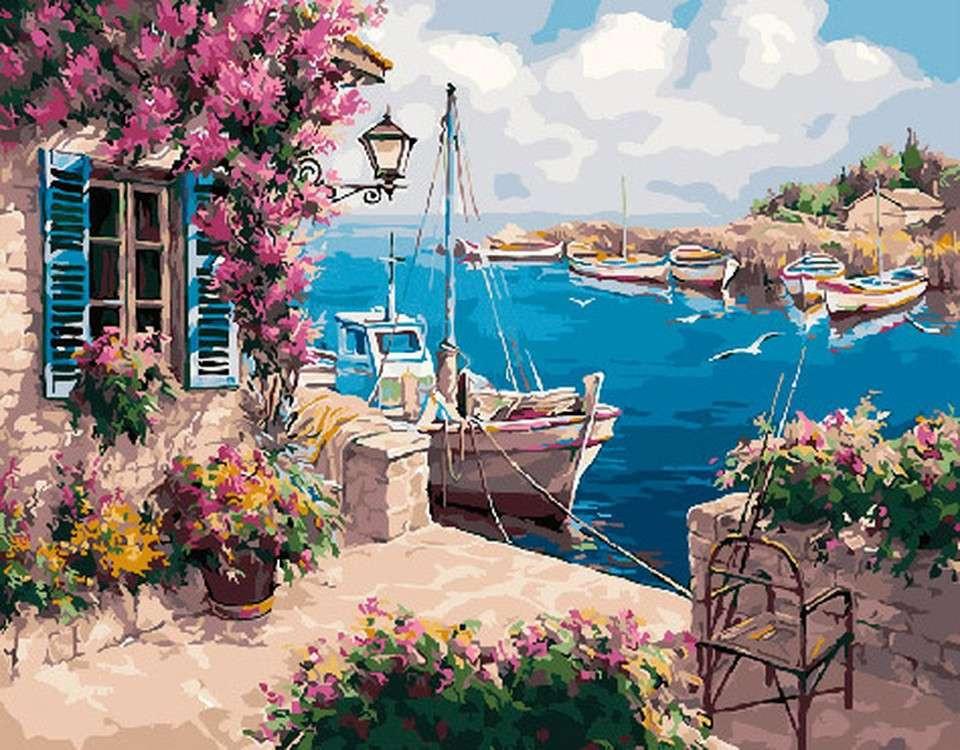 Beautiful View of the Sea Paint by Numbers