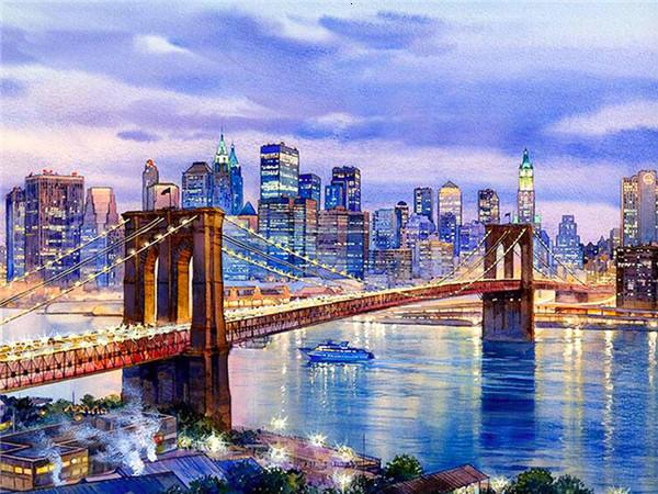 Brooklyn Bridge Paint by Numbers