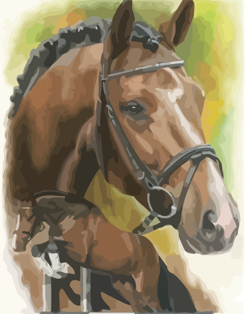 Brown Horse Paint by Numbers