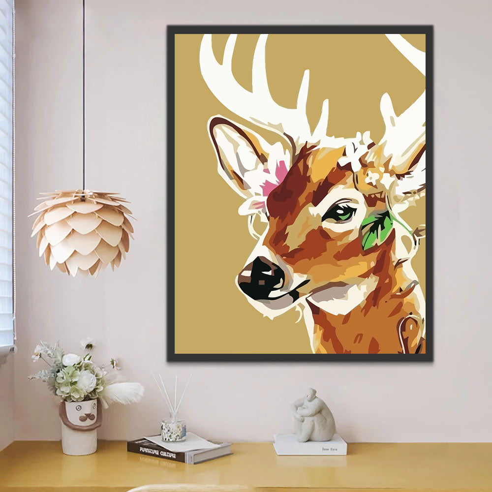 Cartoon Deer Paint by Numbers