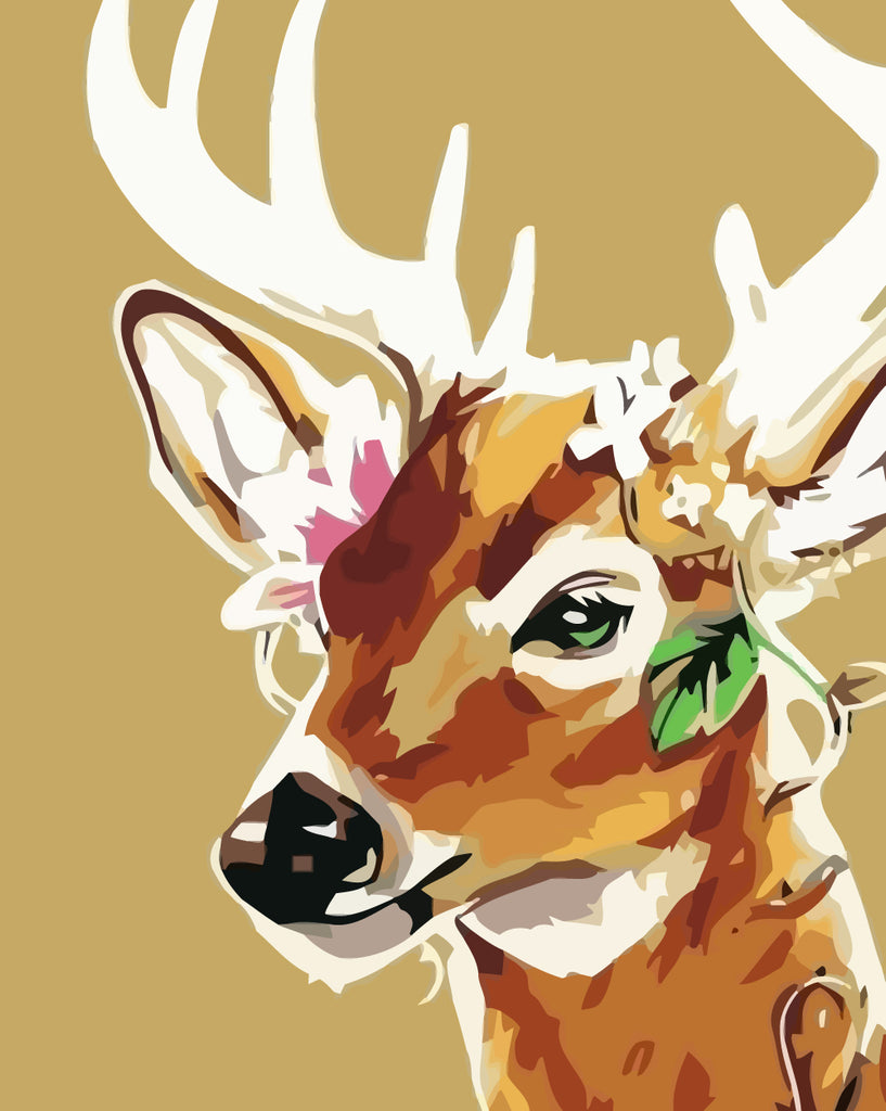 Cartoon Deer Paint by Numbers