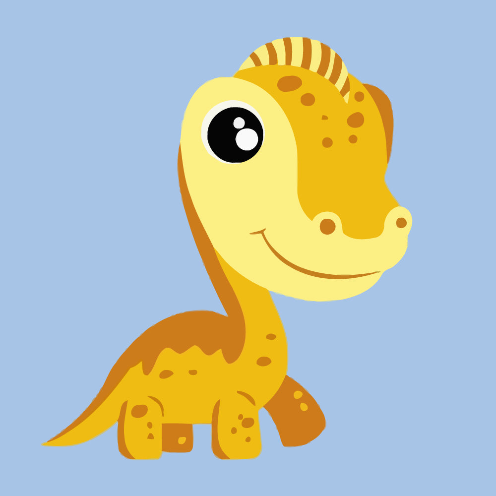 Cartoon Dinosaur Paint by Numbers for Kids