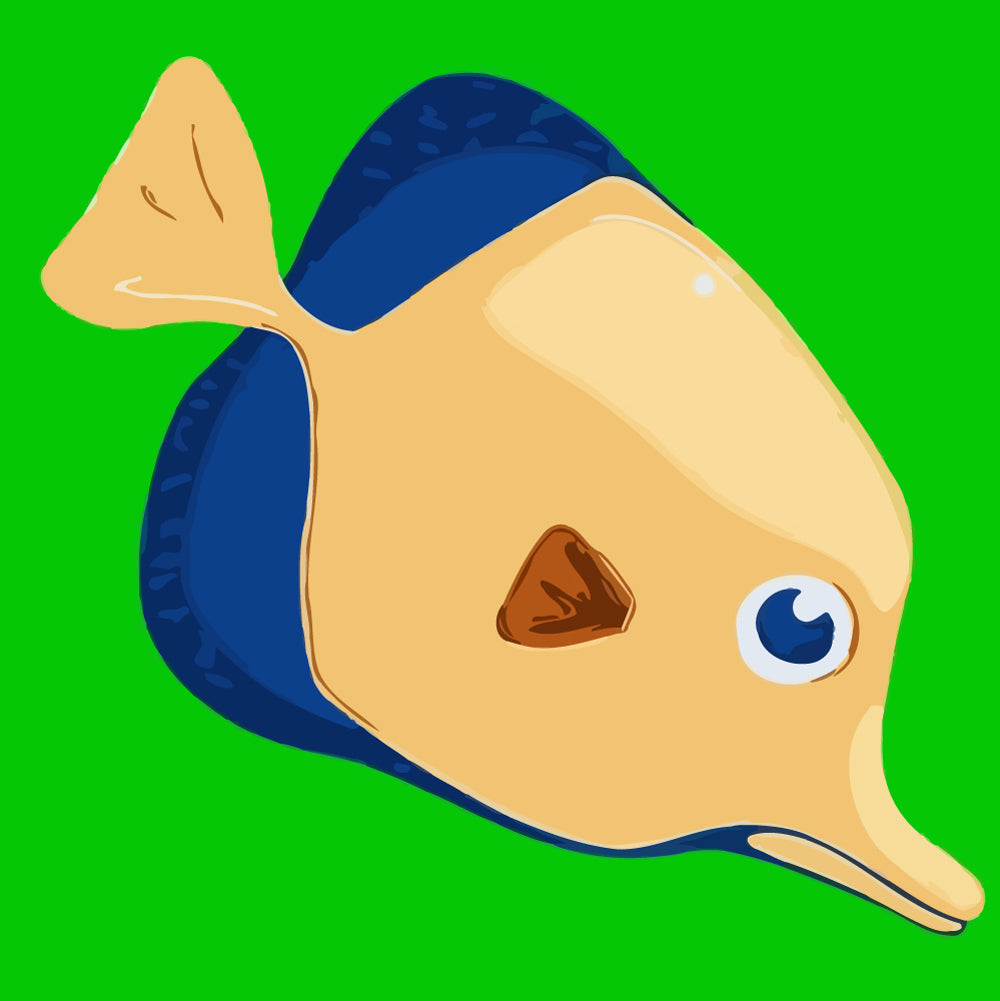 Cartoon Tropical Fish Paint by Numbers for Kids