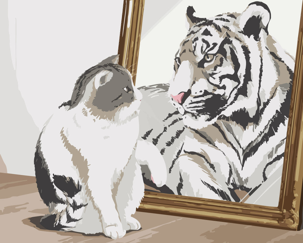 Cat and Tiger Paint by Numbers