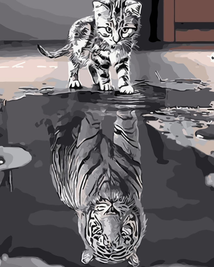 Cat Tiger Paint by Numbers