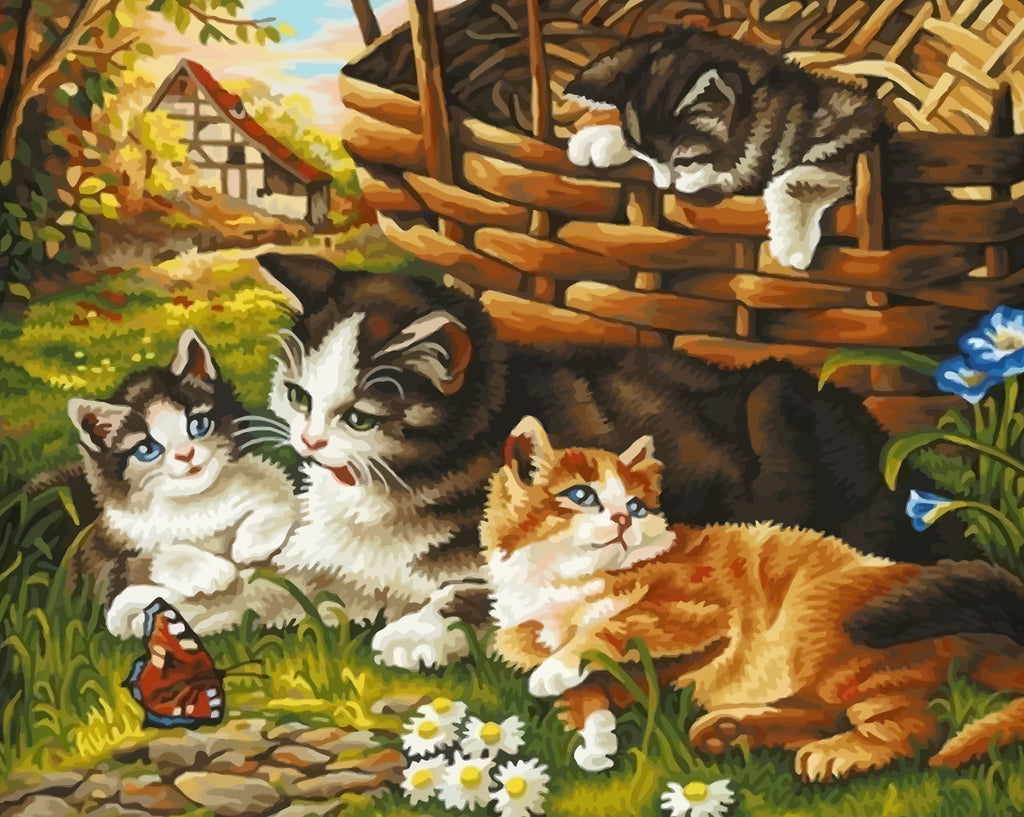 Cats Family Paint by Numbers